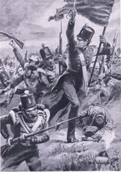 The advance of the Light Division at Alma, 20th September 1854, illustration from 