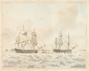 The British Ships Racehorse and Carcass, Caught in the Ice During an Arctic Expedition, July 31