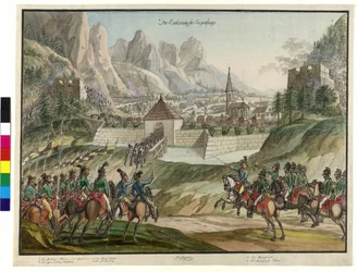 The Conquest of the Luziensteig by Austrian Troops 1799