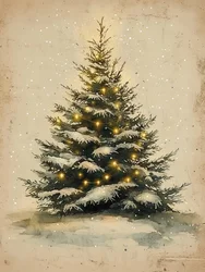 Snowy Christmas Tree