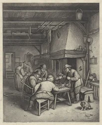 Peasant Interior with Tric-Trac Players