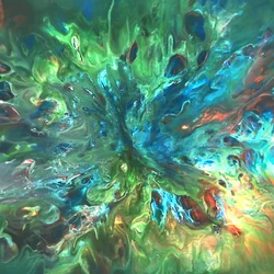 Vibrant Fluid Abstract