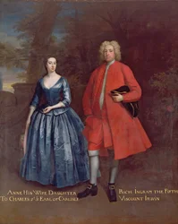 Portrait of Rich, 5th Viscount Irwin and his Wife Anne, c.1715-20