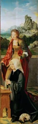 The Madonna and Child with Donor (Winged Altar, right panel)