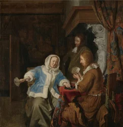Card Players in an Interior
