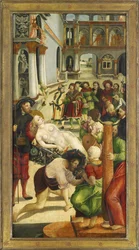Sainte Agathe sur le Bûcher - The Burning. Wing from the Saint Agatha Altar - Greimold, Joerg (ca 1500-after 1540) - 1523