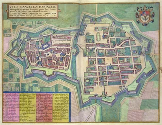 Map of Nancy, from 