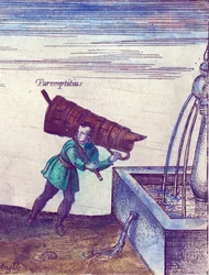 An Apprentice Fetching Water from a Fountain (detail)