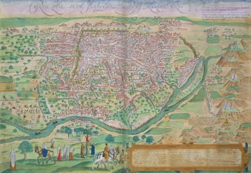 Map of Cairo, from Civitates Orbis Terrarum by Georg Braun (1541-1622) and Frans Hogenberg (1535-90), c.1572