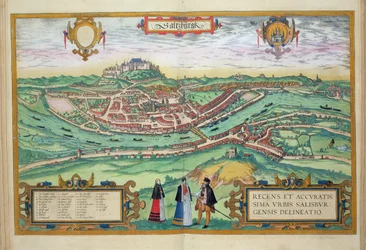 Map of Salzburg from 