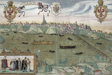 Map of Warsaw, from 