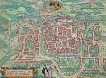 Map of Weimar, from 