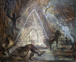 Figures and Deer