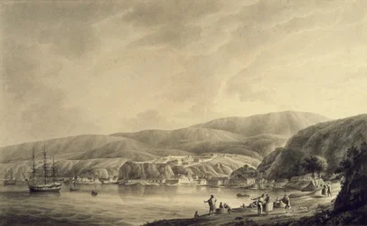 Detail of a drawing by Alejandro Malaspina and Jose del Pozo