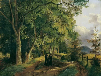 Path to Mariahilfberg near Gutenstein
