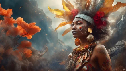 Dreamcore Dreamlike Scene Aborigines 02