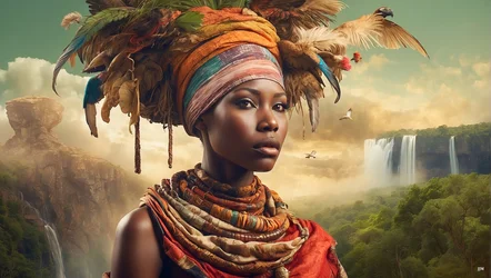 Dreamcore Dreamlike Scene Africa 03
