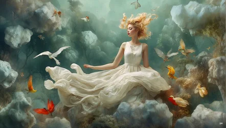 Dreamcore Dreamlike Scene White 01