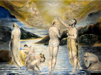 The Baptism of Christ (recreated by Blake)