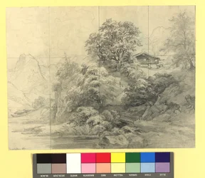 Mountain Landscape with Farmsteads