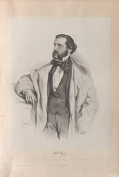 Portrait of the Opera Singer Achille De Bassini