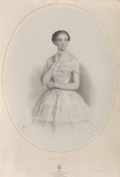 Portrait of the ballerina Marie Taglioni