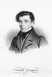 Portrait of the Austrian Composer and Conductor Johann Strauss