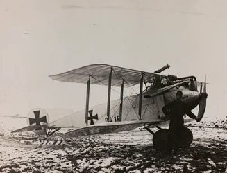 Austrian plane (b/w photo)