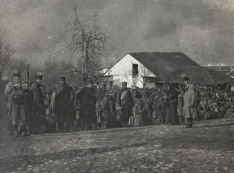 Album: My World War Memories of the South-Western Front in Carinthia, Italy, Trentino-Alto Adige 31/03/1915-12/11/1918: Prisoners (b/w photo)