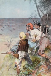 Robinson Crusoe: Invaded by savages