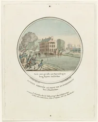 Attack at the Duivendrecht Bridge, 1787 (French Plates of the Prussian Attacks Near Amsterdam in 1787)