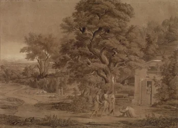 Landscape with Abraham and the Three Angels in the Valley of Mamre