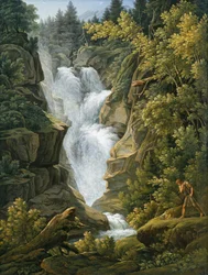Waterfall in the Bern Highlands