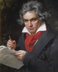 Portrait of Ludwig van Beethoven, Composing the Missa Solemnis