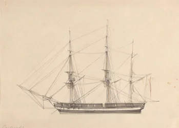 Side View of Single Barque
