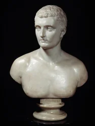 Bust of Charles Marie Bonaparte (1746-1785), father of Napoleon. Marble sculpture by Joseph Charles Marin (1759-1834) 19th century Paris, Thiers Foundation