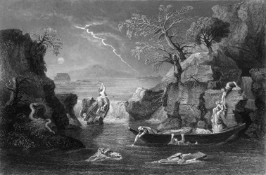 The same day were all the fountains of the great deep broken up..., mid 19th century