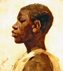 Head of a Black man