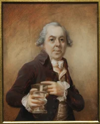 Portrait of a Man Holding a Glass, c.1780s