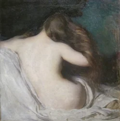 Woman Drying Her Hair