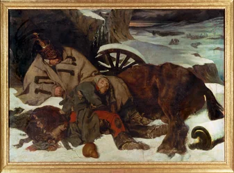 Scene of the French Retreat from Moscow