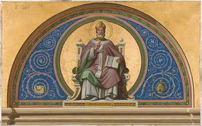 Sketch for Saint-Ambroise church: Saint Ambroise, ca. 1866