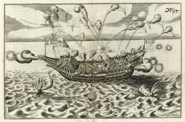 Illustration from Architectura navalis by J. Furttenbach