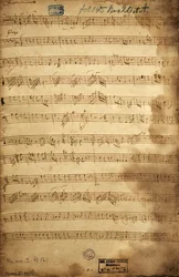 Score for trio of baritone, viola and bass for the Angerfertigten