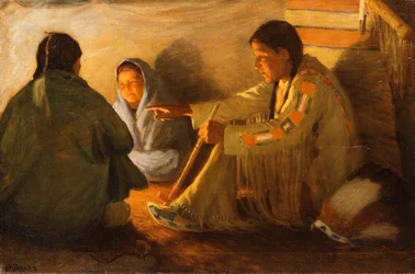 Indians by the Fire