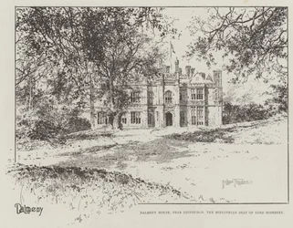 Dalmeny House, near Edinburgh, the Midlothian Seat of Lord Rosebery