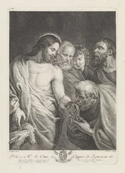 Peter receives the keys from Christ