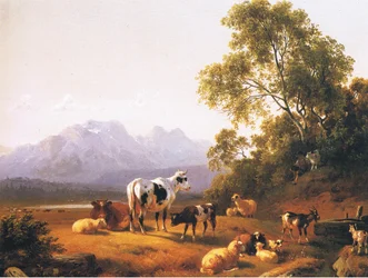 A Dutch Pastoral Landscape, from Magazine or Book Source Unknown