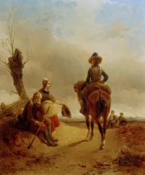 Landscape with Baroque Equestrian Scene