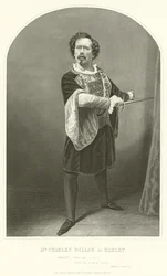 Mr Charles Dillon as Hamlet, Act III, Scene IV